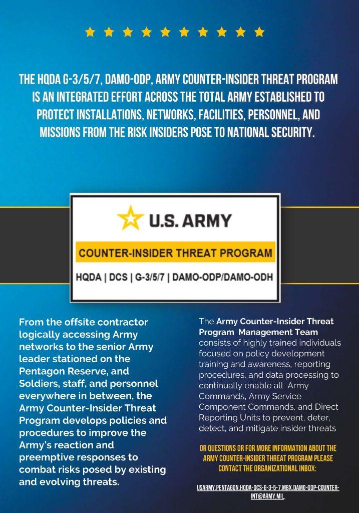 MIROR Journal – West Point Insider Threat Program
