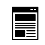 Minimal webpage illustration